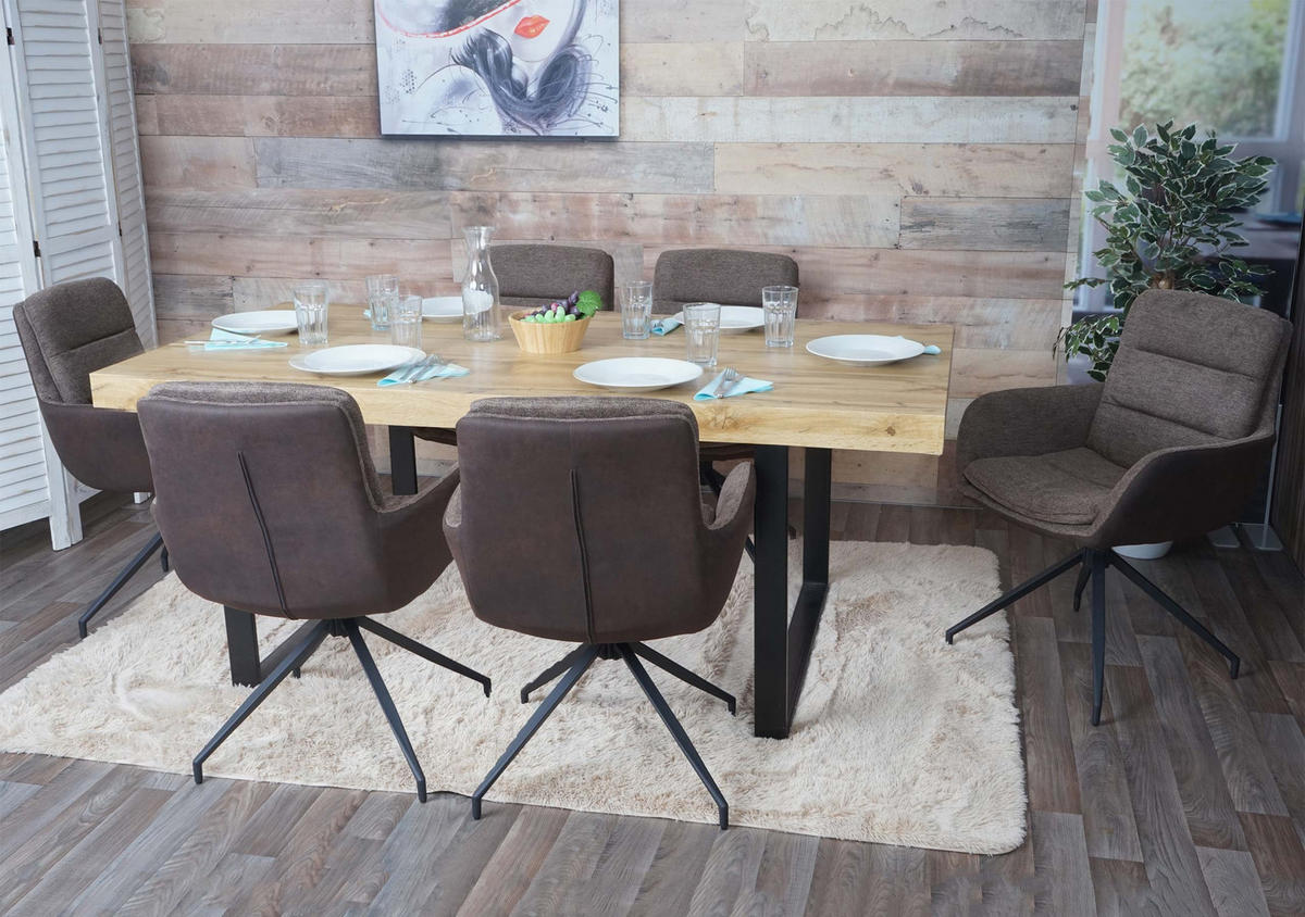 ESSZIMMERSTUHL Braun, Dunkelbraun - Dunkelbraun/Braun, Textil (60/89/54cm) - MCW