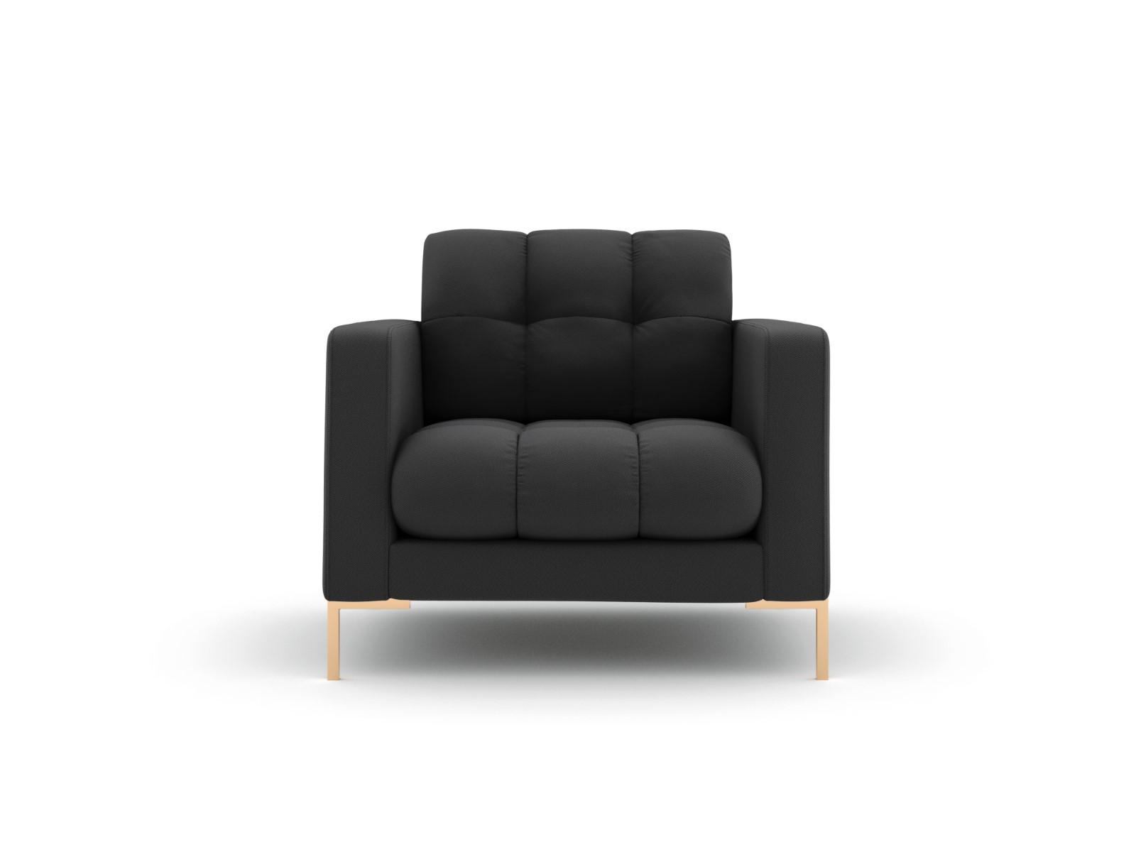 SESSEL Mamaia aus strukturiertem Stoff dunkelgrau - Dunkelgrau, Textil (92/75/87cm) - Micadoni