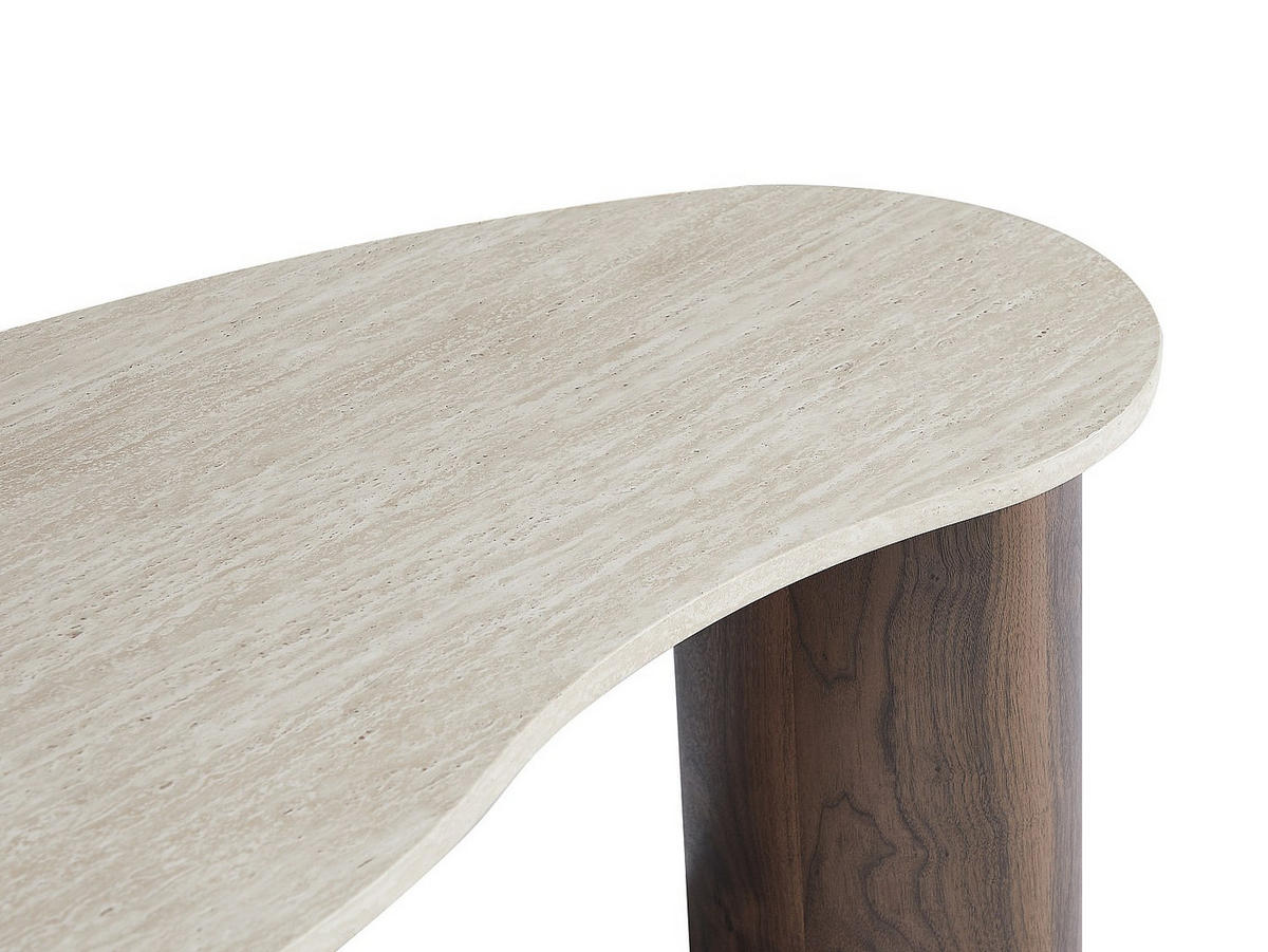 COUCHTTISCH nicht ausziehbar - 120 cmcm x 60 cmcm - Holz, Platte - Naturfarben Dunkel, Beige - ALOZYA - Beige/Naturfarben, Holz (60/120/45cm) - Vente-Unique