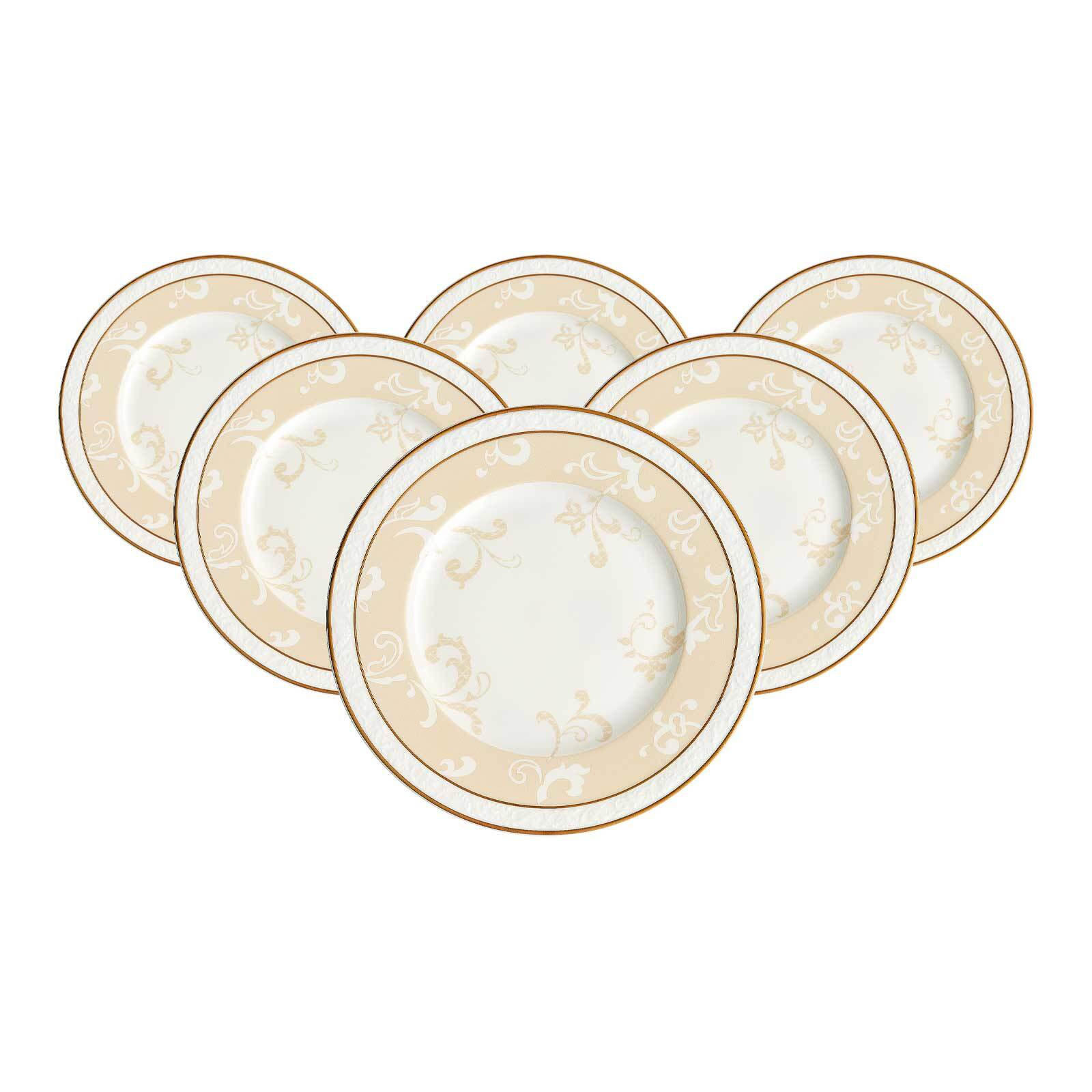 Villeroy & Boch Frühstücksteller Weiß, Gold