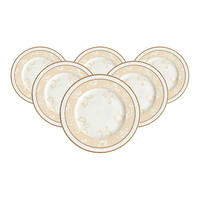 FRÜHSTÜCKSTELLER Ivoire weiß-gold ø 22,7 cm 6er Set - Goldfarben/Weiß, Keramik (22.7cm) - Villeroy & Boch