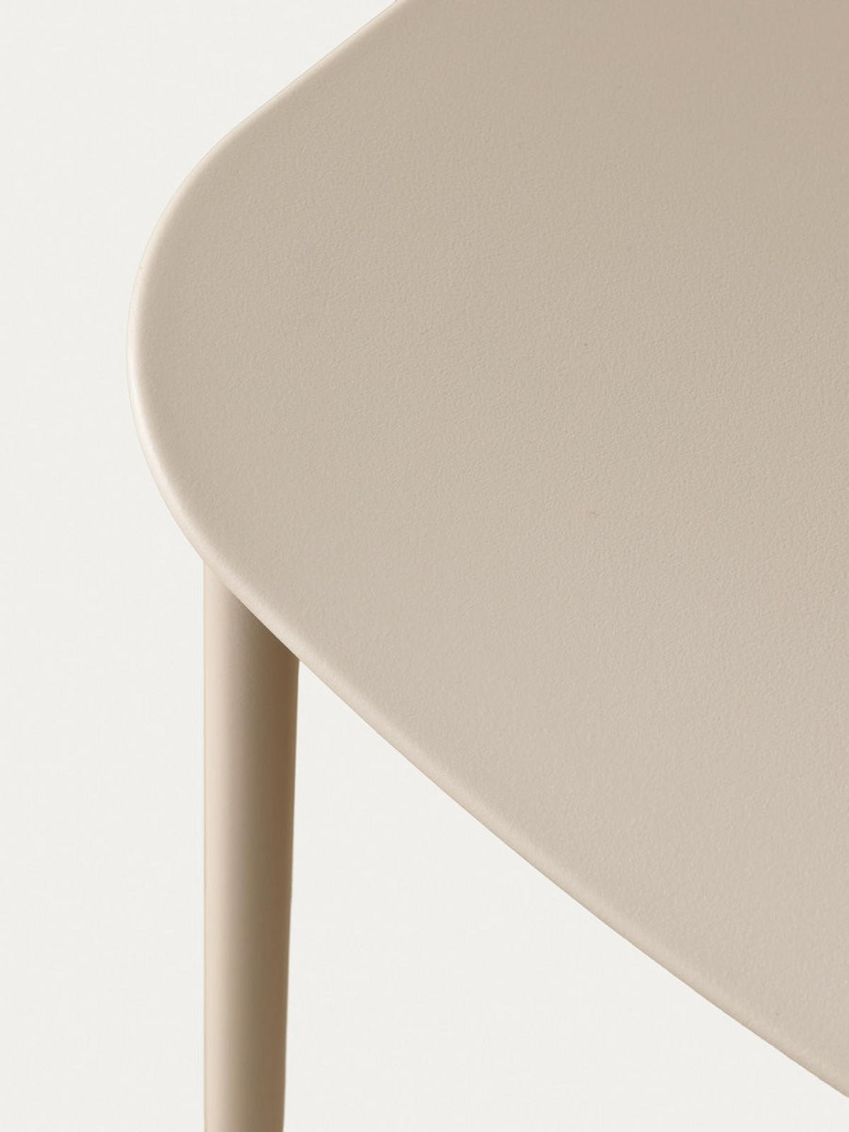 STUHL Minno Beige 49 cm x 88 cm - Beige, Kunststoff (49/88/52cm) - Kenay Home
