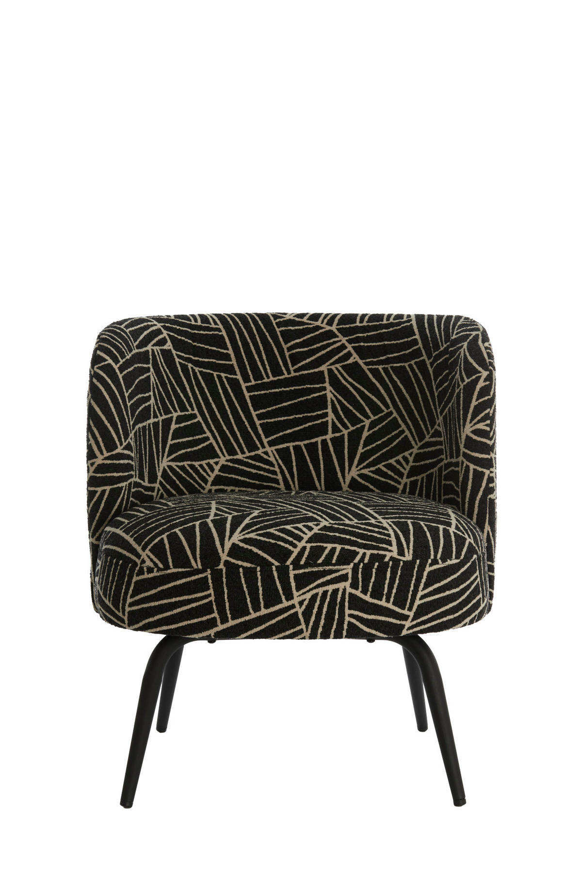 SESSEL Dieyda Schwarz 68/67/72 cm - Schwarz, Textil (67/72/68cm) - Light & Living