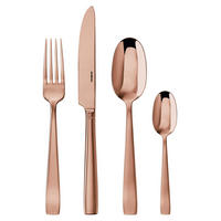 BESTECKSET Flat Kupfer 24-teilig - Bronzefarben, Metall - Sambonet