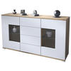 SIDEBOARD Grömitz Weiß matt - Weiß, Holzwerkstoff (138.5/75.5/35cm) - Vladon