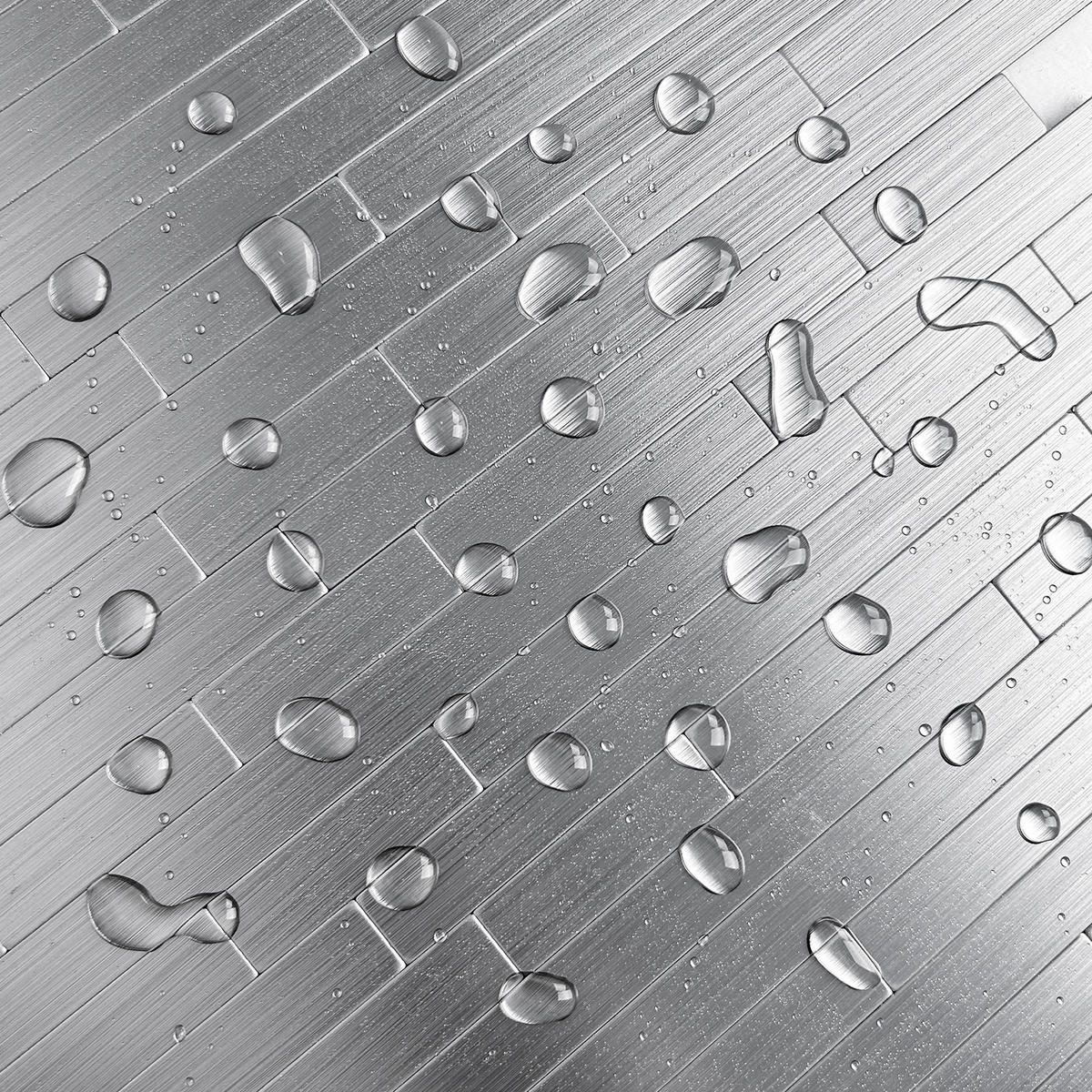 FLIESENAUFKLEBER 1 Stück 29,8 x 30,2 cm Selbstklebende Fliesen - Cocco Argento - Graphitfarben/Grau, Kunststoff (30.2/0.4/29.8cm) - Mazovia