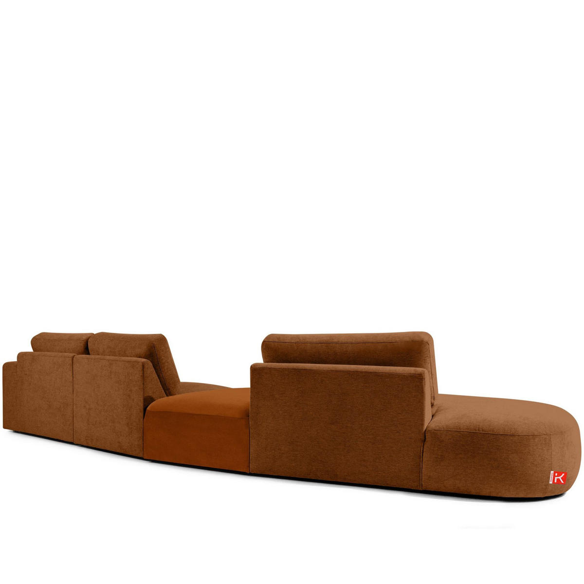 5-SITZER ECKSOFA ZUCCO Chenille links, Kupfer - Kupferfarben, Textil (430/84/105cm) - KONSIMO®