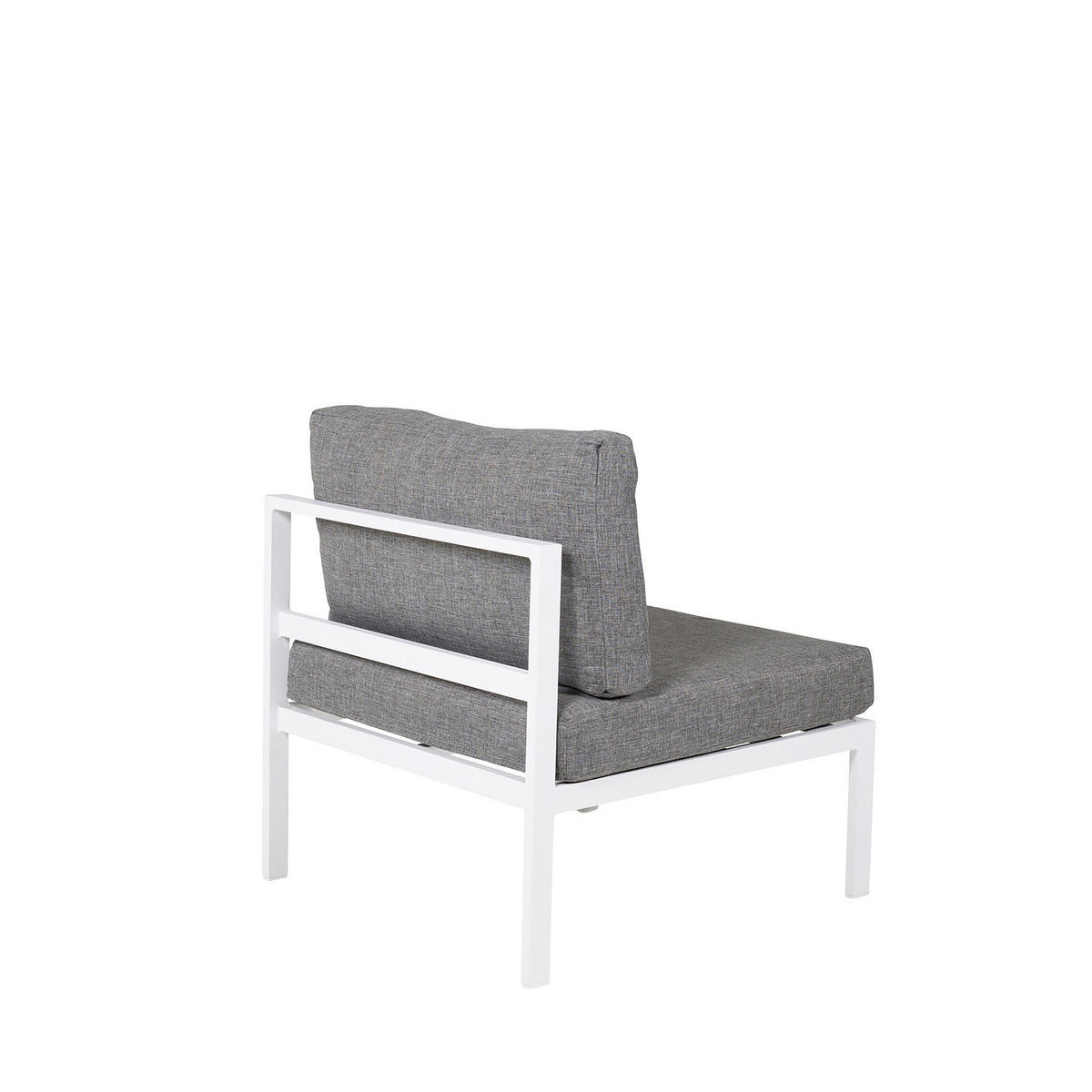SITZELEMENT - Weiß - Aluminium - 70 x 66 x 74 cm - Weiß, Metall (70/66/74cm) - home24