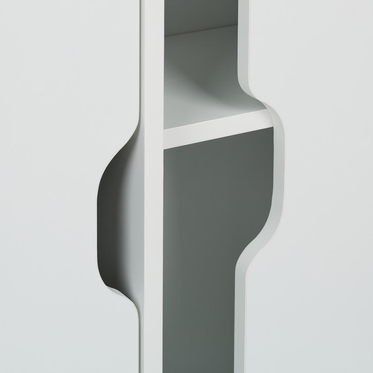 NISCHENSCHRANK - Weiß, Holzwerkstoff/Kunststoff (70/71.5/20cm) - Relaxdays