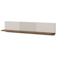WANDREGAL Marly Kaschmir / Walnuss 150 / 22 / 30 cm - Beige/Braun, Holz/Holzwerkstoff (150/30/22cm) - Feldmann-Wohnen