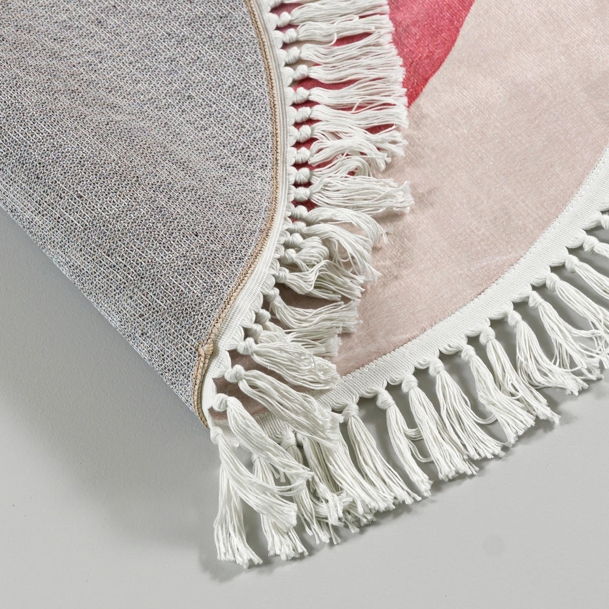 DETSKÝ KOBEREC béžový dúha - 120 x 120 cm - écru/béžová, textil (120/120cm) - Mazovia