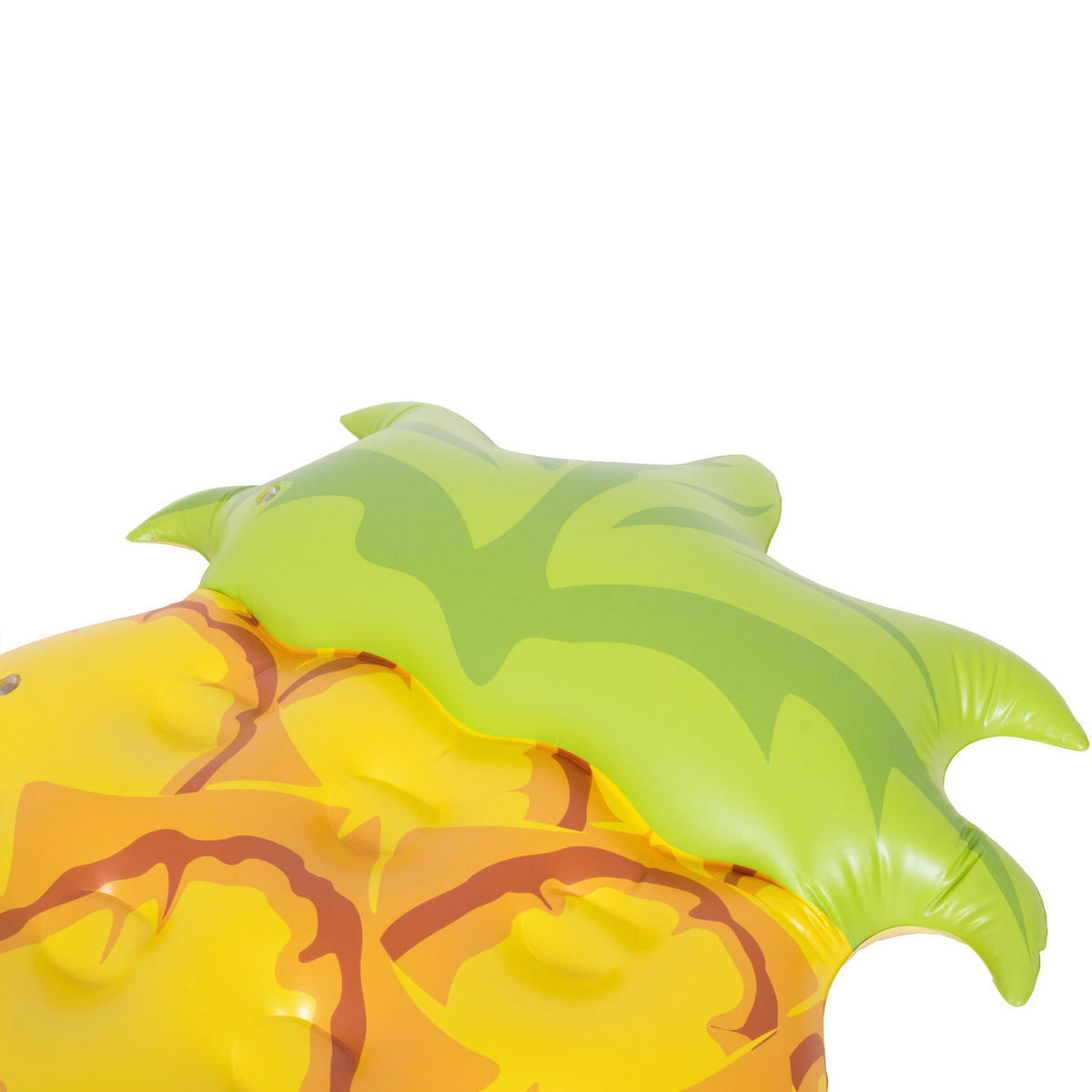 LUFTMATRATZE Ananas 176 x 80 x 15 cm mit 2 Luftkammern im Ananas-Design - Orange, Kunststoff (176/80/15cm) - Avenli