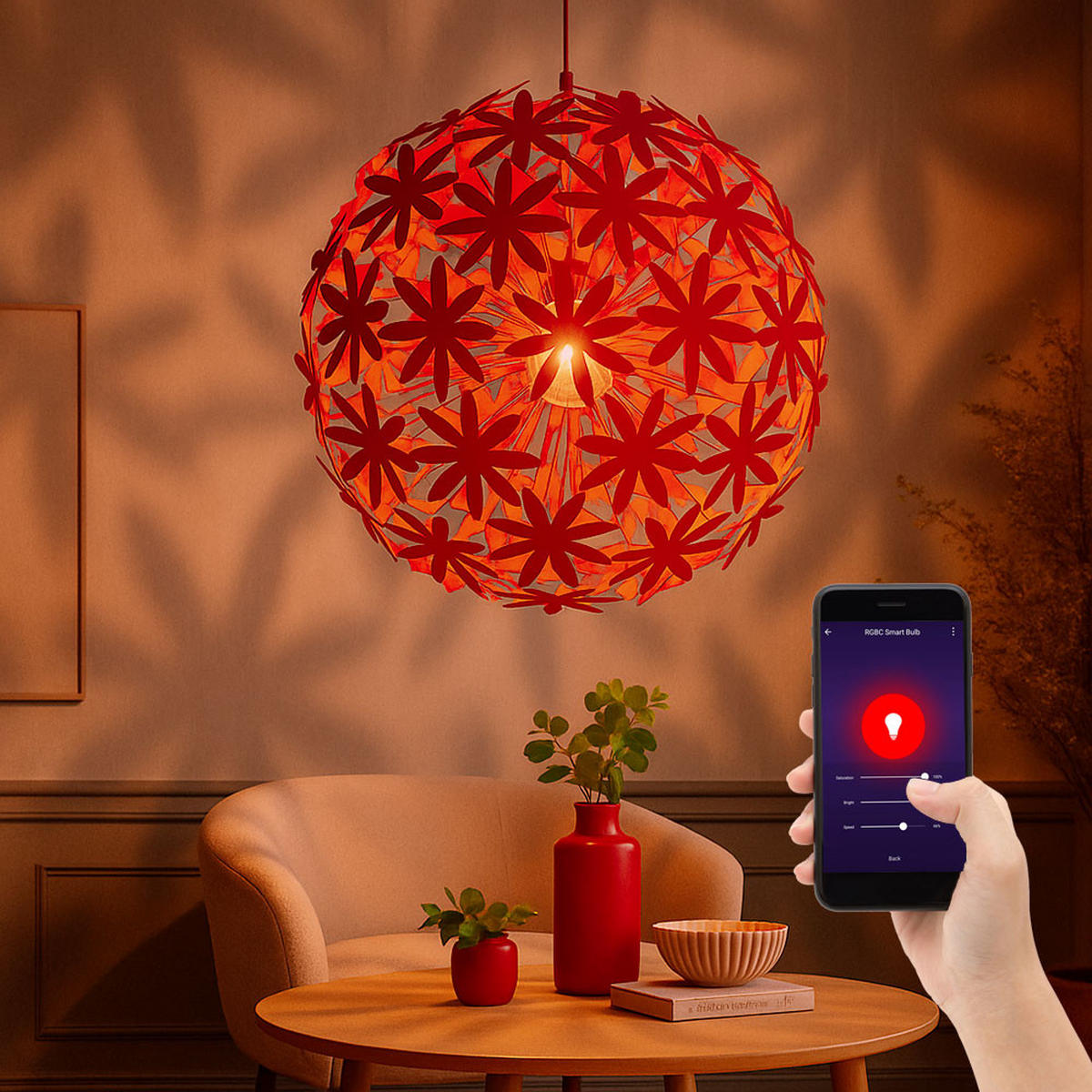 LED HÄNGELEUCHTE STELLA Weiß Kunststoff - Weiß, Kunststoff (60/60/150cm) - Globo Lighting