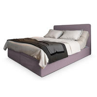 BOXBETT ASTOR 140x200 cm mit Matratze und Topper - Rosa - Rosa, Holz (140/200cm) - MASSENO