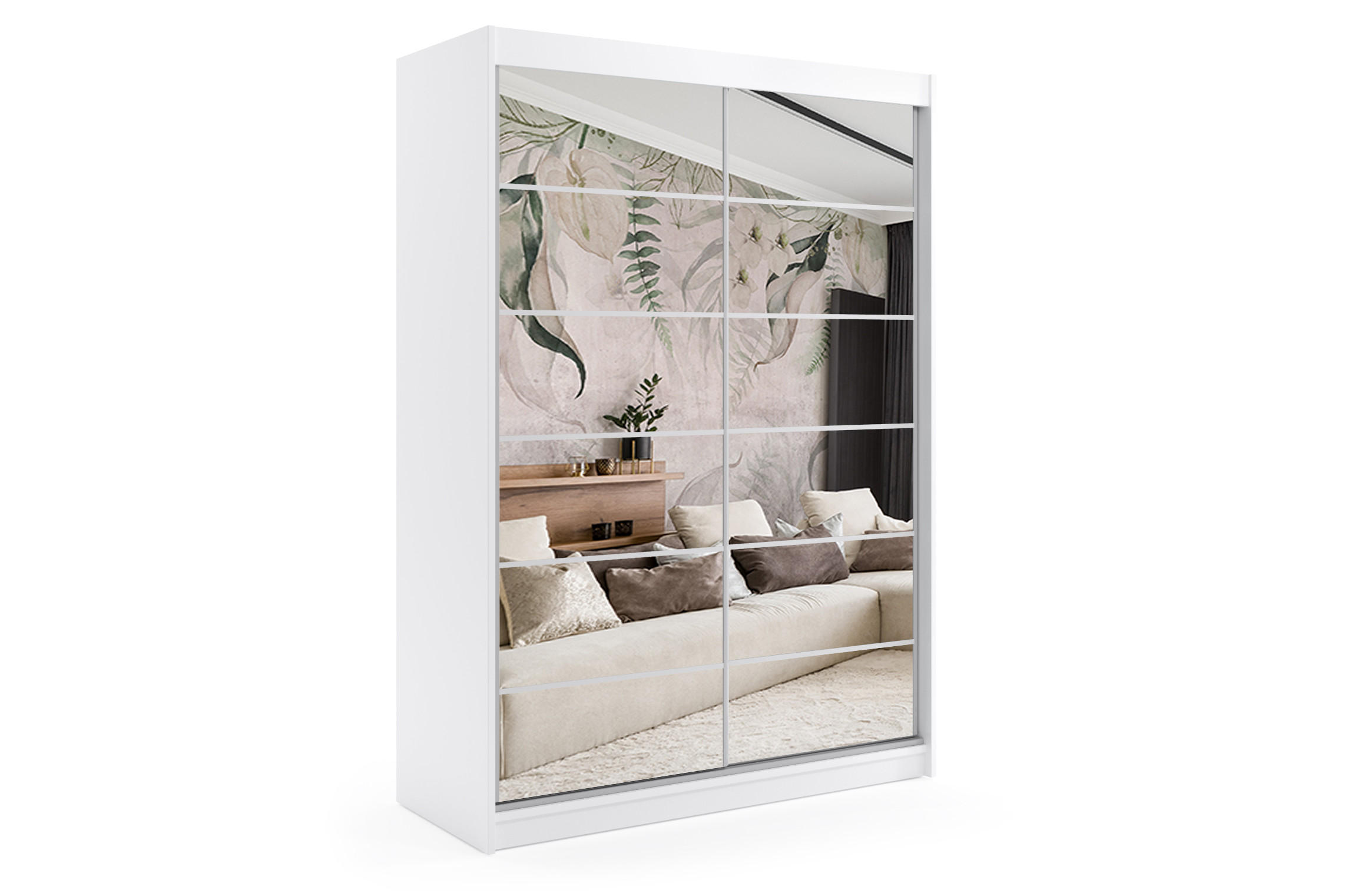 Altdecor Kleiderschrank Weiß 150x216x61 cm