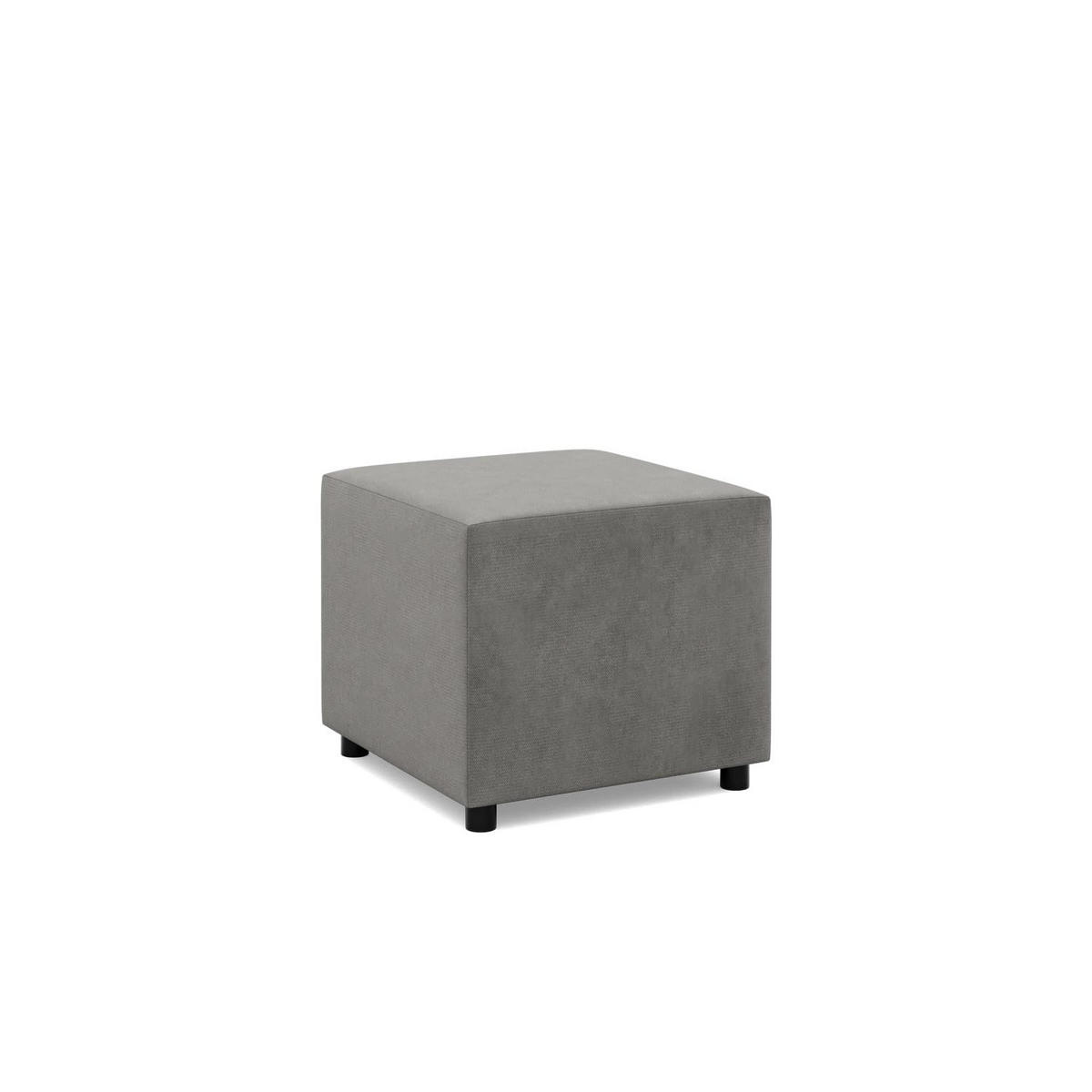 SITZPOUF 50 X 50 NEO, Hellgrau - Grau, Textil (51/40/51cm)