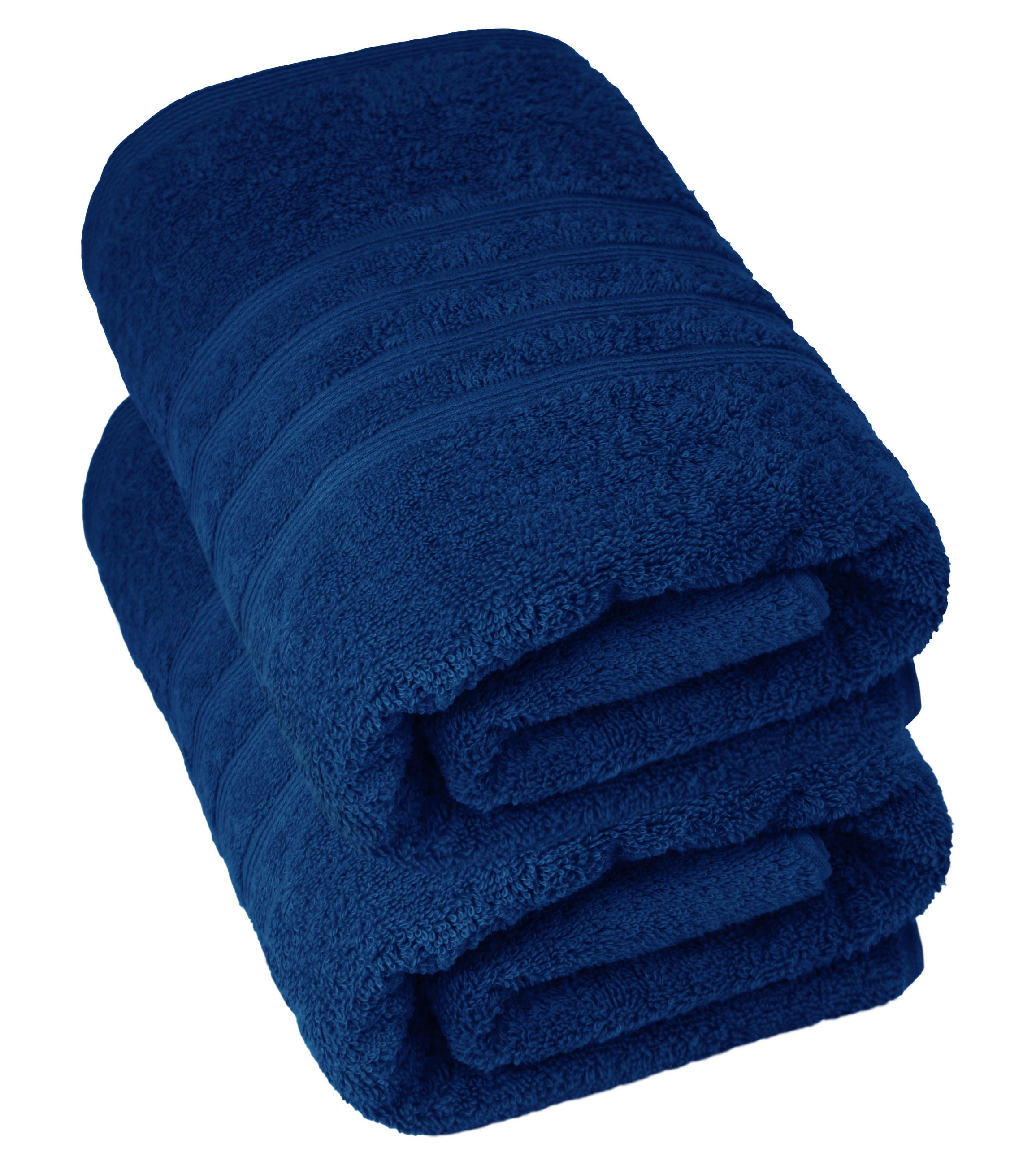 DUSCHTUCH London Marine Blau 2er Set 70x140 - Dunkelblau, Textil (70/140cm) - Lashuma