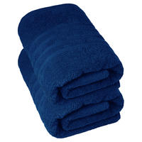 DUSCHTUCH London Marine Blau 2er Set 70x140 - Dunkelblau, Textil (70/140cm) - Lashuma