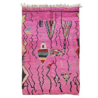 BERBERTEPPICH aus reiner Wolle 171x 261 cm - Pink, Naturmaterialien (171/261cm) - AFK Living