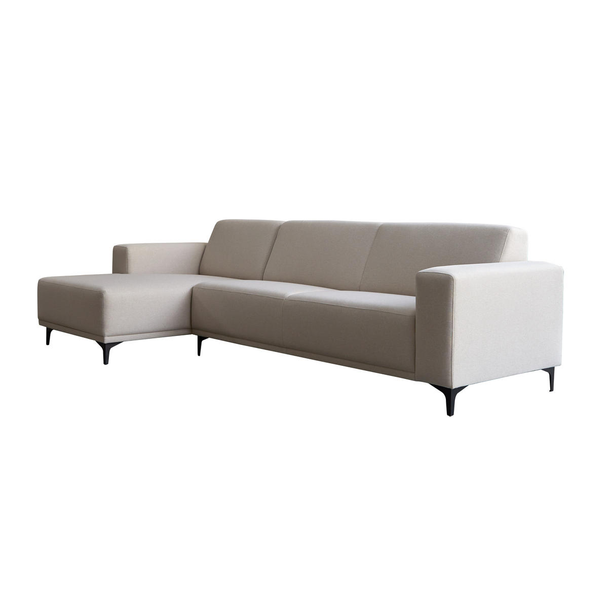 SOFA Lars Beige aus Stoff - Beige, Textil (299/150cm) - Tikamoon