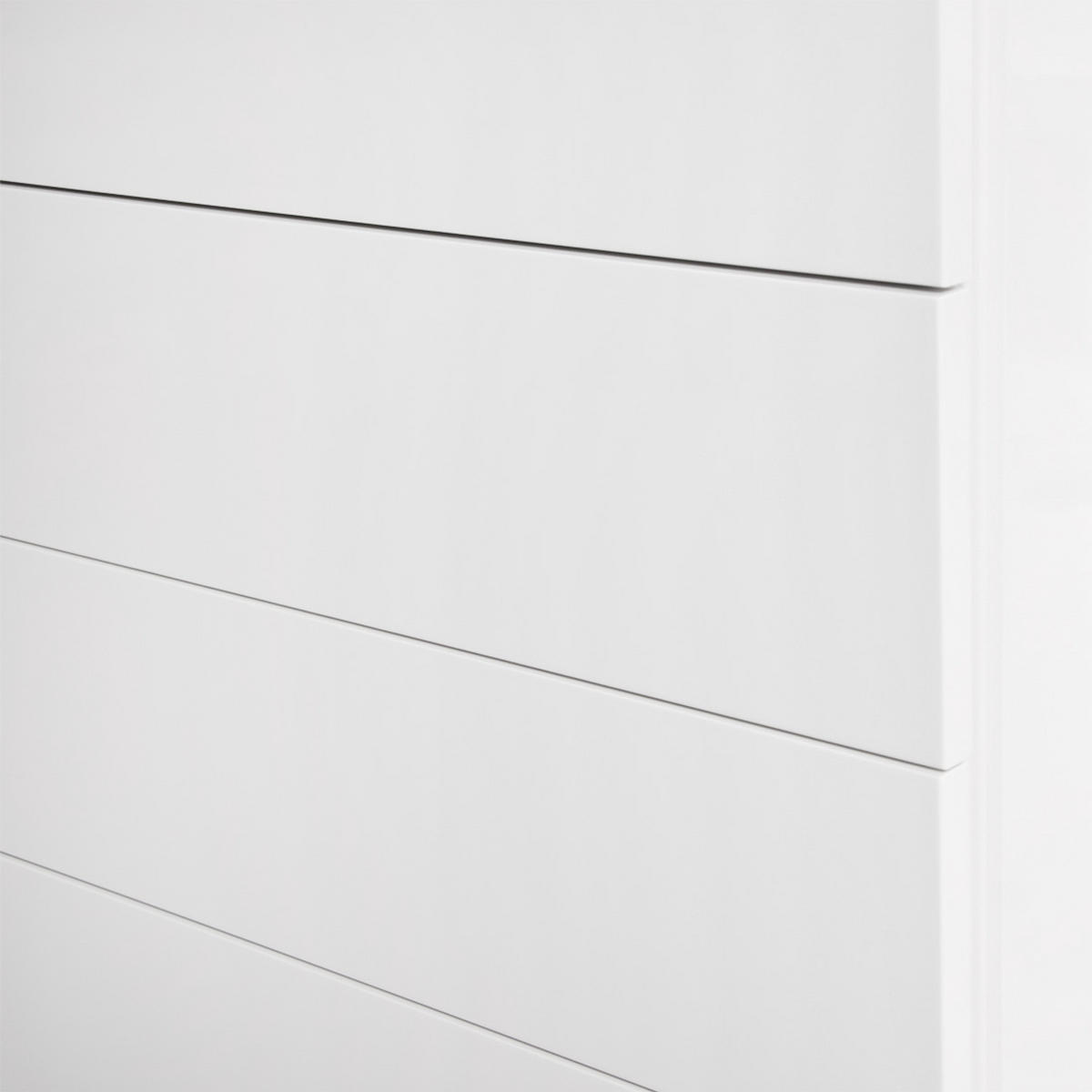 KOMMODE - Hochglanz Weiß - Weiß Hochglanz, Holzwerkstoff (110/75/45cm) - home24