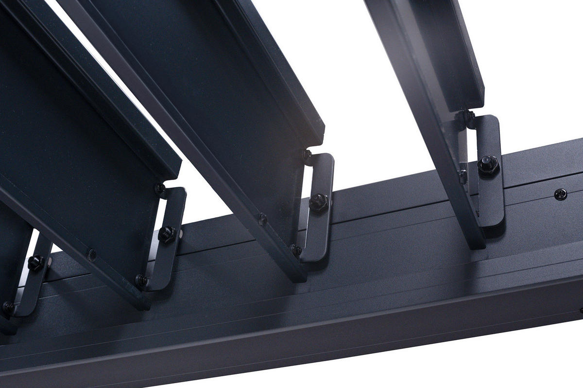 PERGOLA BIOCLIMATISCH MOTORISIERTE Santa graue 4m x 3m - Grau, Metall (305/220/395cm) - Cazeboo
