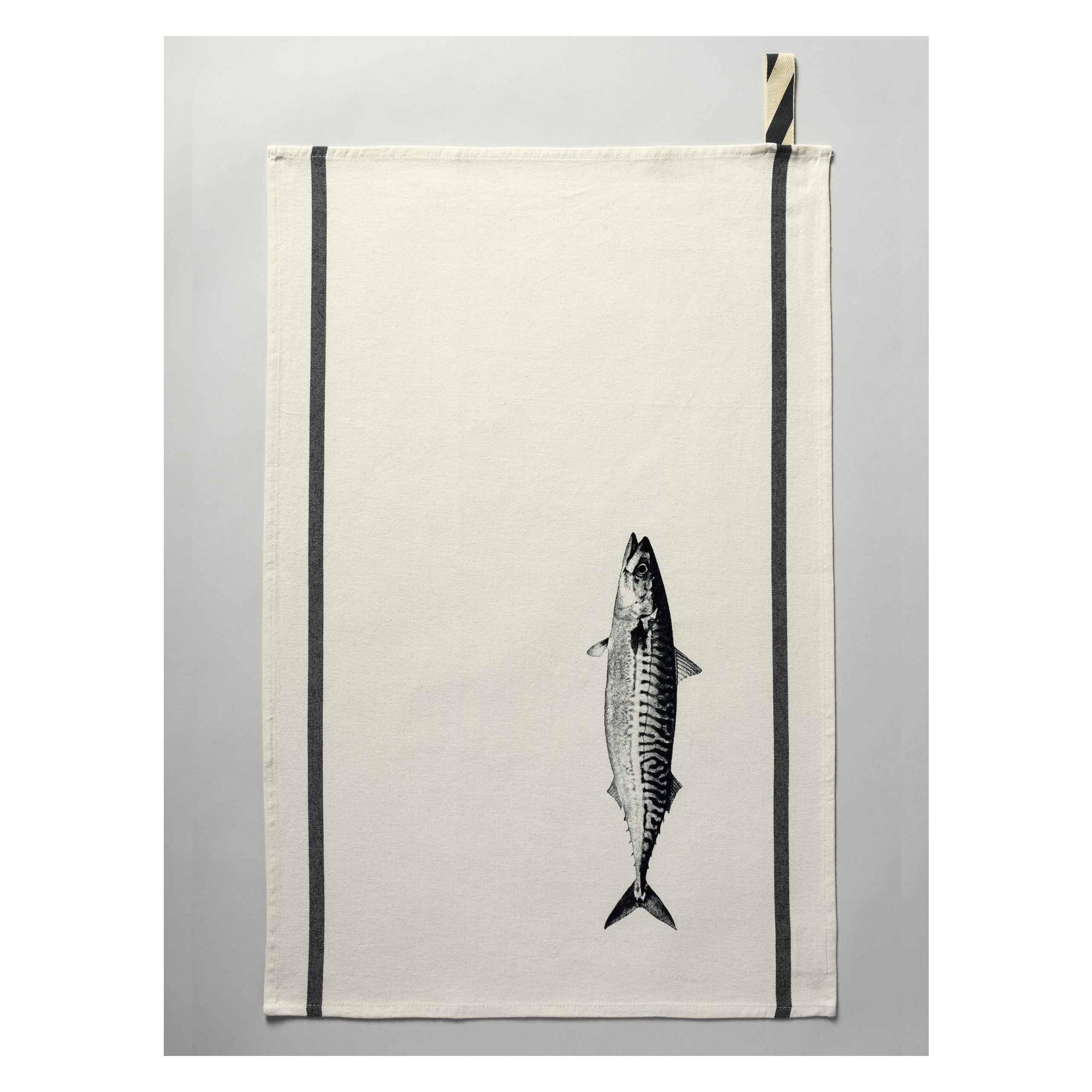 KÜCHENTUCH Maquereau ekrü 50 x 70 cm - Weiß, Textil (70/50cm)