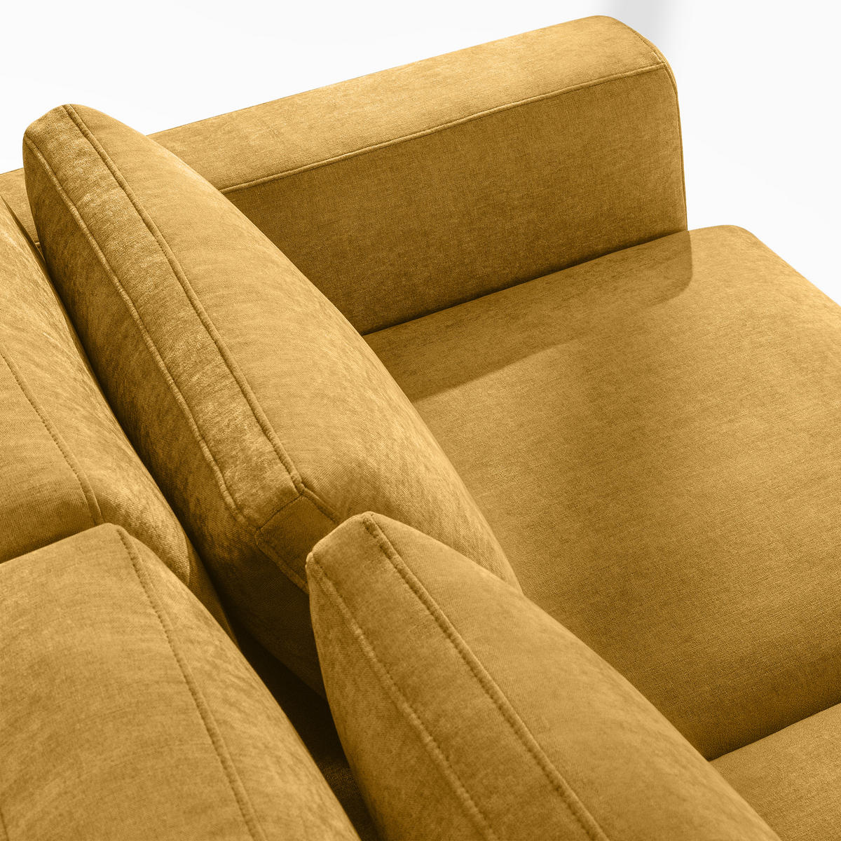 ECKSOFA links VERUS - Gelb, Holz/Holzwerkstoff (297/248cm) - KONSIMO®