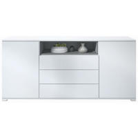 SIDEBOARD Skadu Graphit Seidenmatt - Graphitfarben, Holzwerkstoff (166.5/75.5/35cm) - Vladon