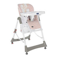 HOCHSTUHL Gusto pink klappbar verstellbar Tisch Bechervertiefung Sitzpolster - Pink, Kunststoff (58/107/80cm) - Lorelli