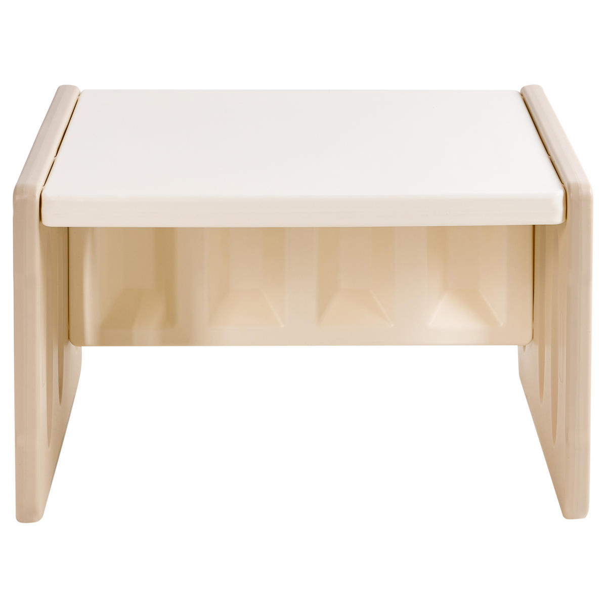 KINDERTISCH mit Stühlen Beige Bulloo - Beige, Kunststoff (67/42/53cm) - Beliani
