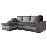 ECKSOFA Kris Lux - Schwarz/Graphitfarben, Holz/Kunststoff (238/147cm) - MIRJAN24