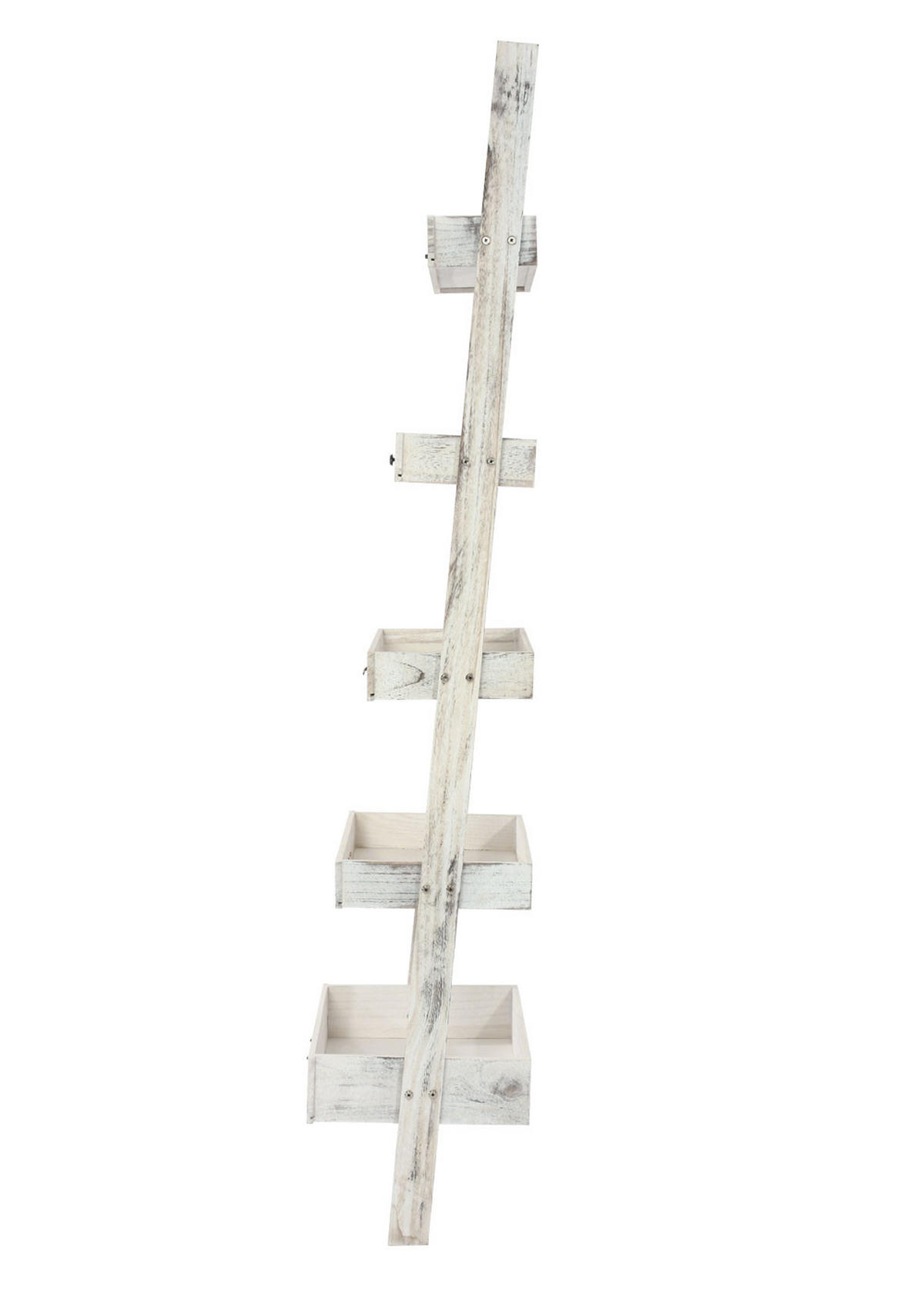 PFLANZREGAL BLUMENSTÄNDER Weiß - Weiß, Holz (43/169/32cm) - MCW
