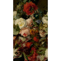 FOTOTAPETE Klassische Blumen 280x159cm - Rot, Papier/Kunststoff (159/1cm) - Sublime
