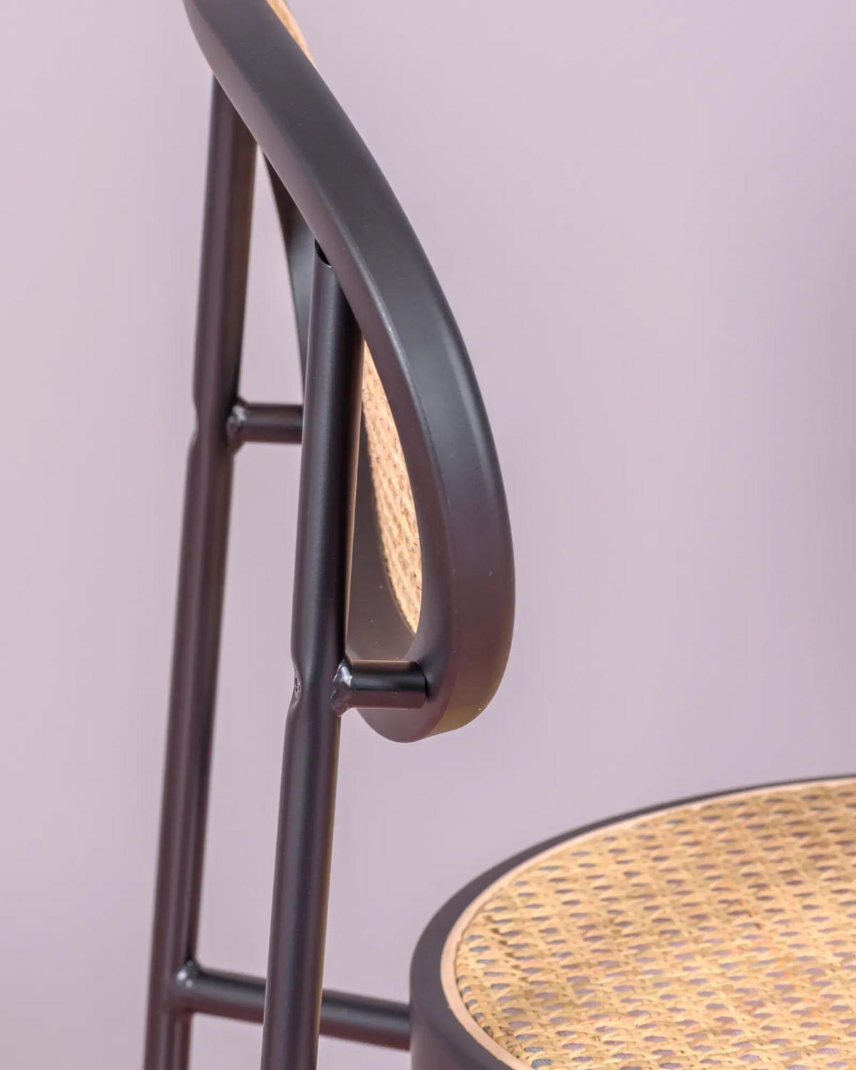 STUHL Naturmaterialien Schwarz - Schwarz, Naturmaterialien (45/84/53cm) - Nest Dream