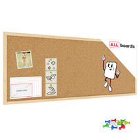 PINNWAND, Korktafel 100x40 cm, Naturholzrahmen - Braun, Holz (100/40/1.5cm) - ALLboards