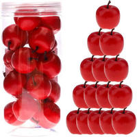 KÜNSTLICHE Äpfel 27-teiliges Set Rot - Rot, Kunststoff (9.8cm)