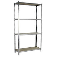 SCHWERLASTREGAL Mid Muli HxBxT 150 x 110 x 30 cm 4 Fachböden Fachlast 200 kg Weiß - Weiß, Metall (110/150/30cm) - PROREGAL