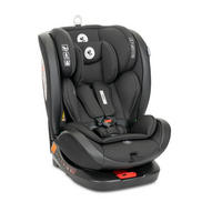 KINDERSITZ Ares i-Size dunkelgrau (40-150cm) Isofix, verstellbar, Sitz 360° drehbar - Dunkelgrau, Kunststoff (46/63/53cm) - Lorelli