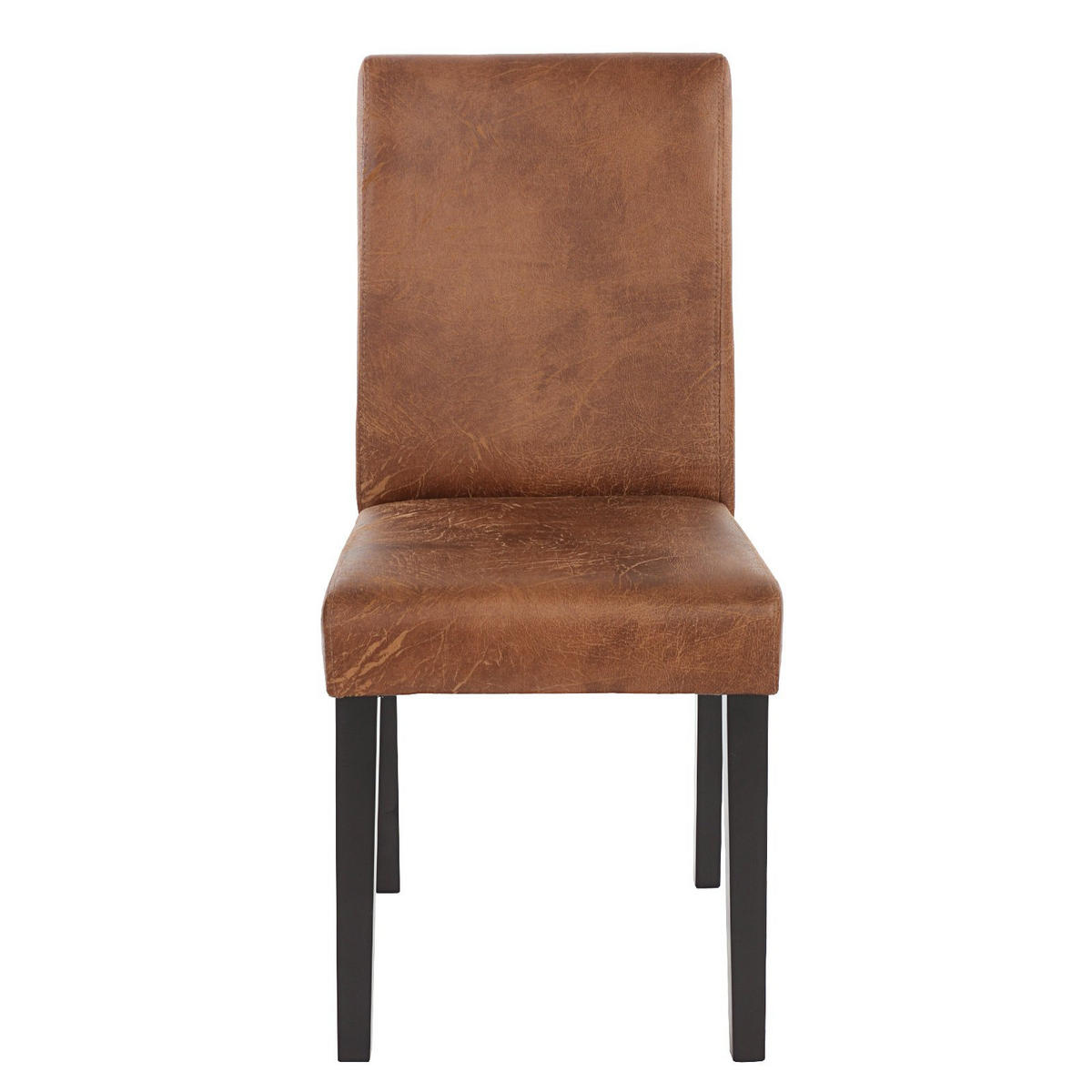 ESSZIMMERSTUHL TEXTIL Braun 2er-Set - Braun, Holz (43/90/56cm) - MCW