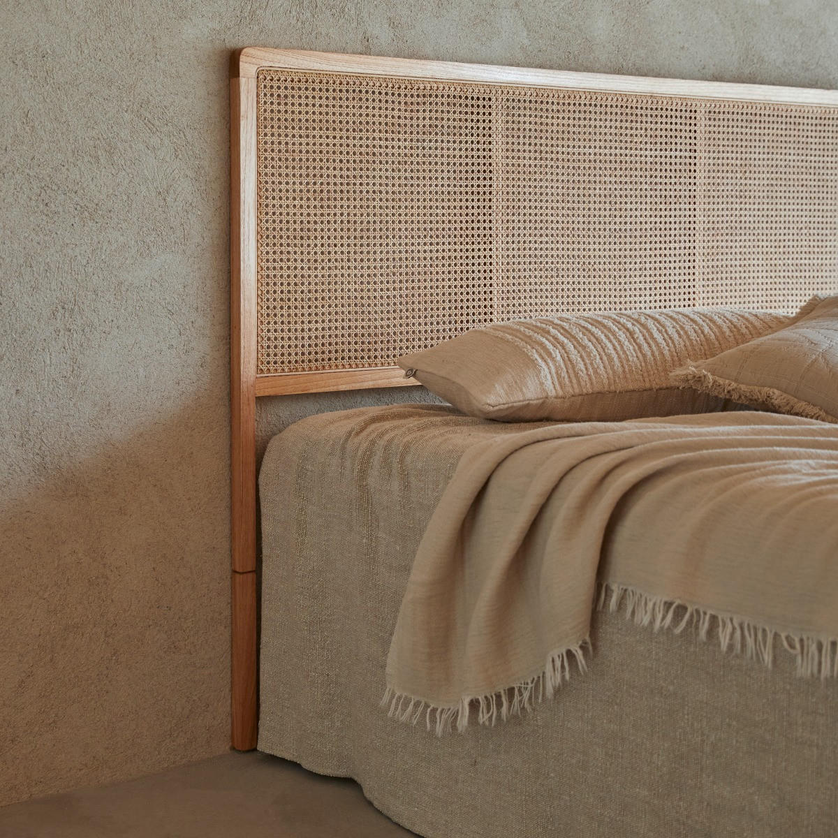 KOPFTEIL Adèle Natur aus Rattan - Naturfarben, Naturmaterialien (180/115/3cm) - Tikamoon