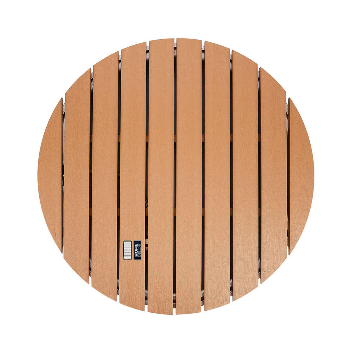BODENDUSCHE CALIA - Teak - Teakfarben, Holzwerkstoff/Metall (70.5/8/70.5cm) - Home Deluxe