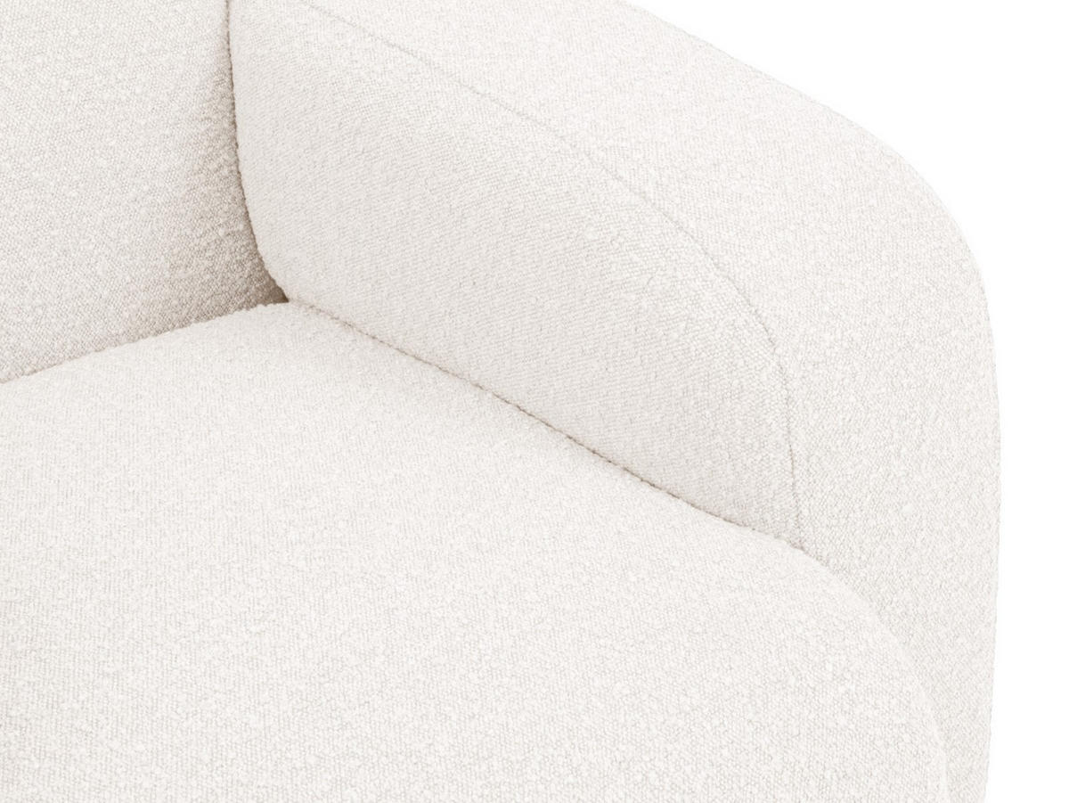 ECKSOFA links Molino aus Boucle weiß 6 Sitzplätze - Weiß, Textil (250/315cm) - Micadoni