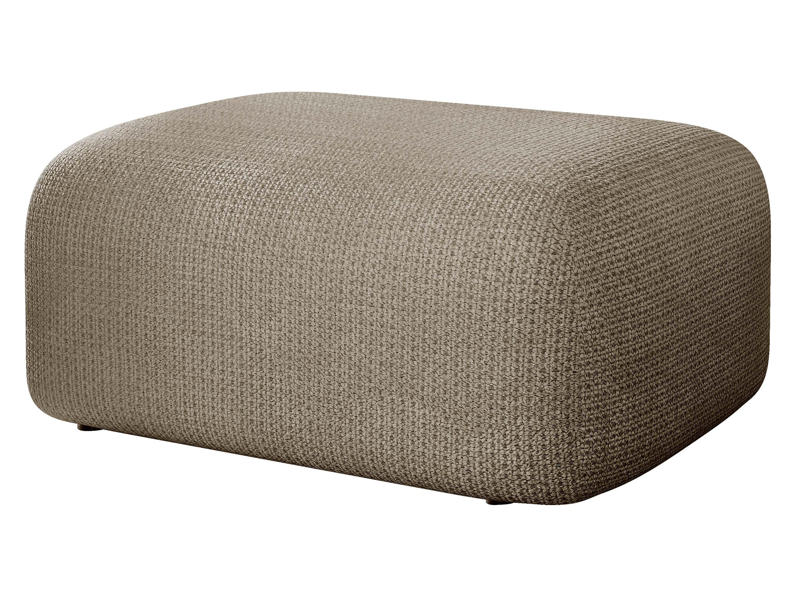 POLSTERHOCKER Piano - Hellbraun/Schwarz, Holz/Kunststoff (70/38/55cm) - MIRJAN24