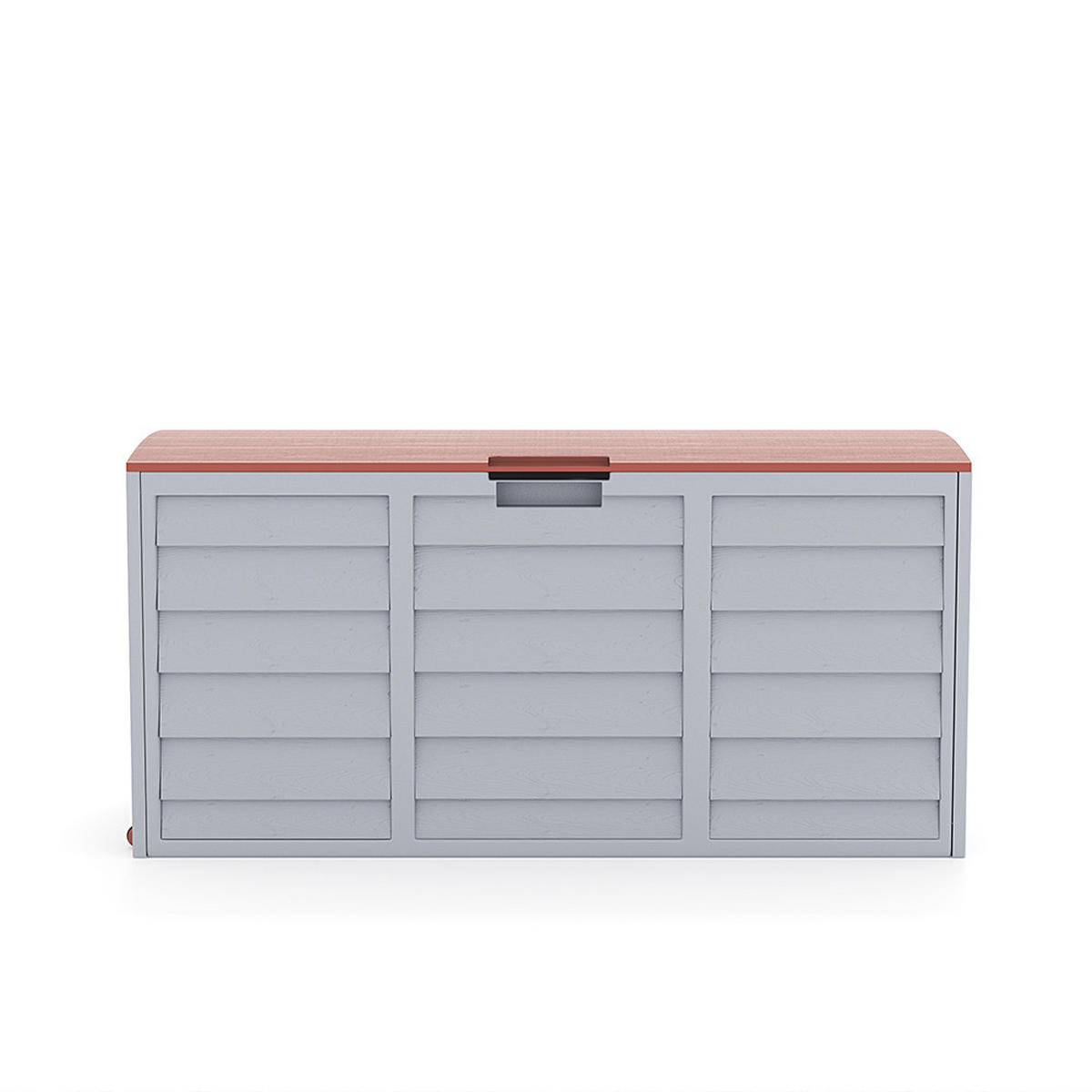 GARTENBOX 290L Abschließbar Wasserdicht Kunststoff Braun - Braun/Grau, Kunststoff (112/54/49cm) - Livingandhome