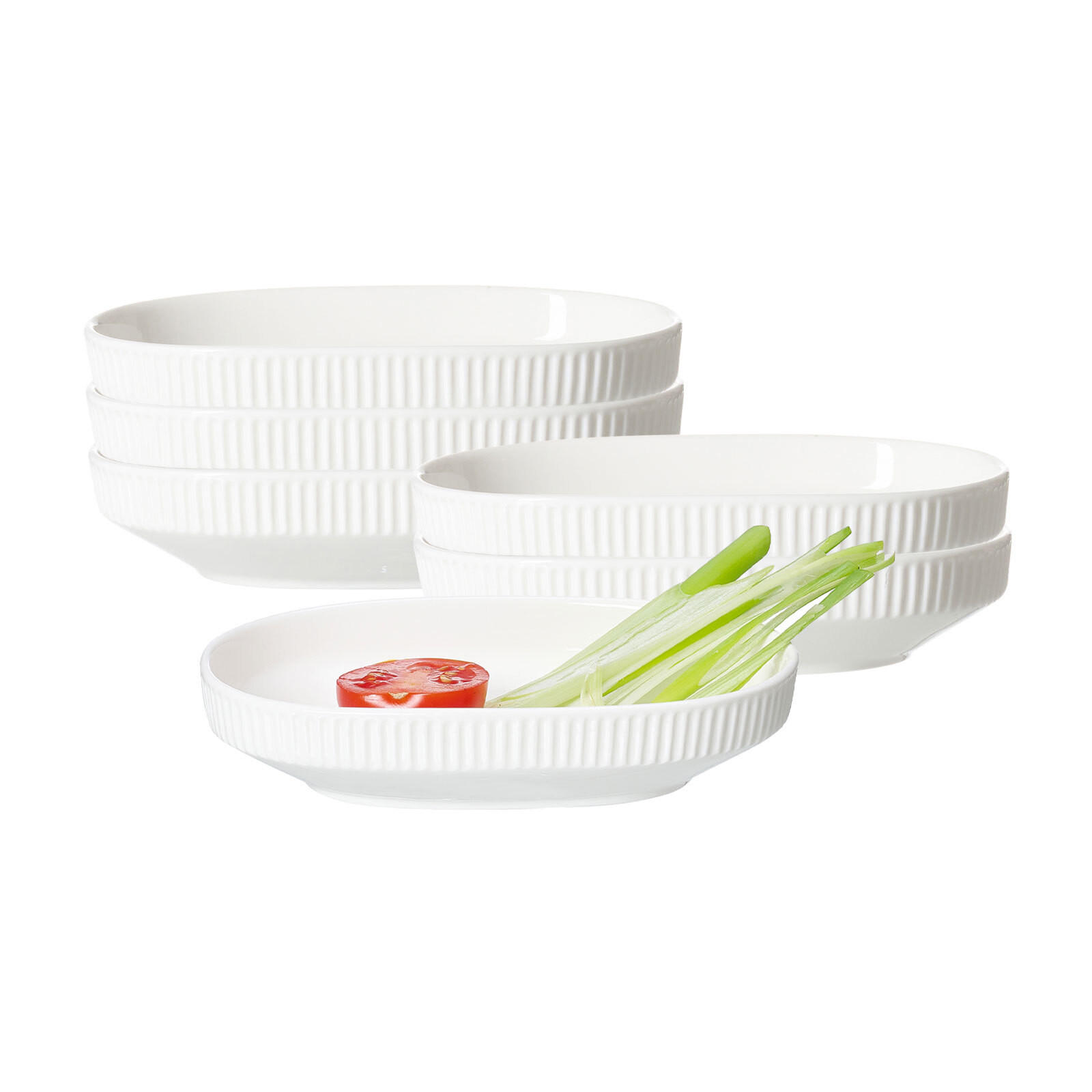 BEILAGENSCHALEN Kelly weiß 15,5 x 10 cm 6er Set - Weiß, Keramik (15.5/10/3.5cm) - Ritzenhoff Breker