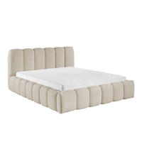 POLSTERBETT mit Stauraum 120x200 cm in Beige - Beige, Textil (120/200cm) - Home Collective