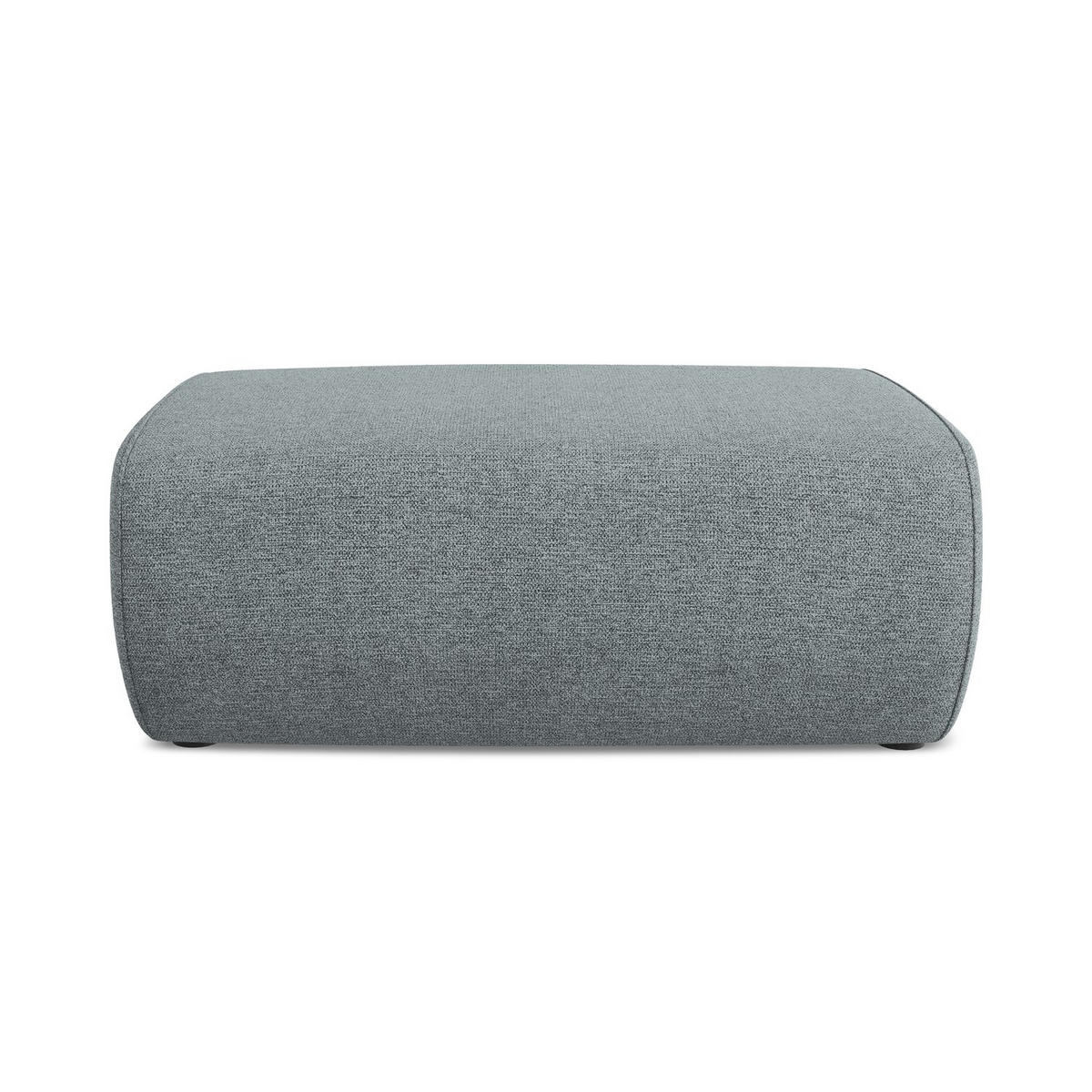POUF Chenille Stoff Blau - Blau/Blaugrau, Kunststoff/Textil (102/40/62cm) - LaMiaSofa