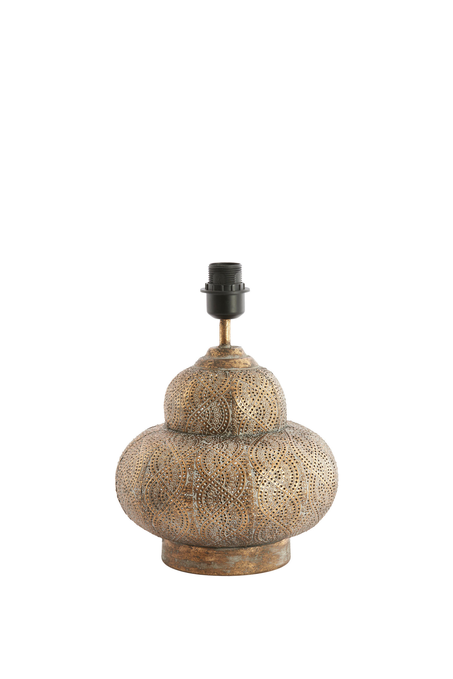 LAMPENSOCKEL Ryota Braun 26/26/34.5 cm - Braun, Metall (26/26/34.5cm) - Light & Living