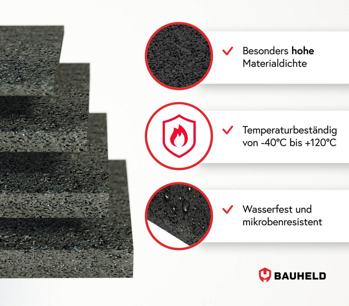 TERRASSENPADS 90 x 60 x 20 mm 20 Stück - Schwarz, Kunststoff (6/2/9cm) - BAUHELD